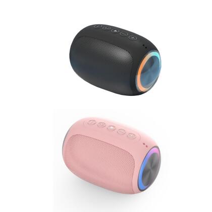 Oval Drum Bluetooth Speaker With LED Ring Light alternate image