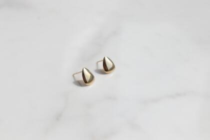 14K Gold Drop Earring 水滴金耳環-黃K金(K14YG) 