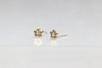 14K Plum Blossom Earring 五葉花耳針耳環 