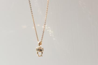 14K Owl Pendant 貓頭鷹墜飾 for Dabby-墜飾 