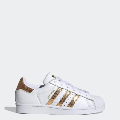 Adidas Superstar Footwear White Gold Metallic Footwear White G55658 Women s