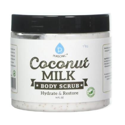 100% Natural Coconut Milk Body Scrub 14oz 