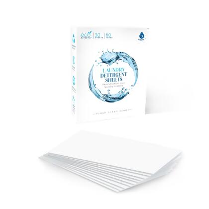 Natural Laundry Detergent Sheets ,Eco Friendly– Fresh Linen Scent 