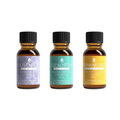 3 Pack Aromatherapy Essential oils (Lavender, Eucalyptus, Frankincense) alternate image