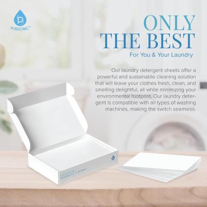 Natural Laundry Detergent Sheets ,Eco Friendly– Fresh Linen Scent alternate image