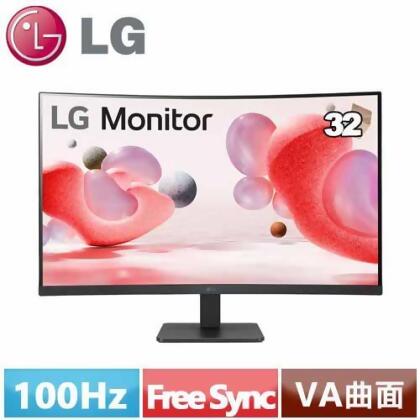 LG 32型 32MR50C-B 曲面護眼顯示器 