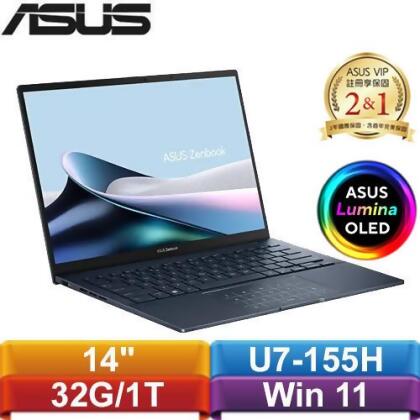 ASUS ZenBook 14 OLED UX3405MA-0142B155H 14吋筆電 紳士藍 