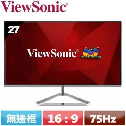 ViewSonic優派 27型 時尚無邊框IPS螢幕 VX2776-SH 