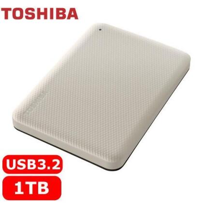 TOSHIBA Canvio Advance V10 1TB 外接式硬碟 白 