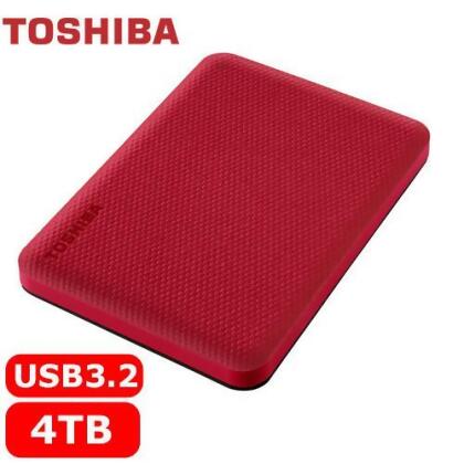 TOSHIBA Canvio Advance V10 4TB 外接式硬碟 紅 