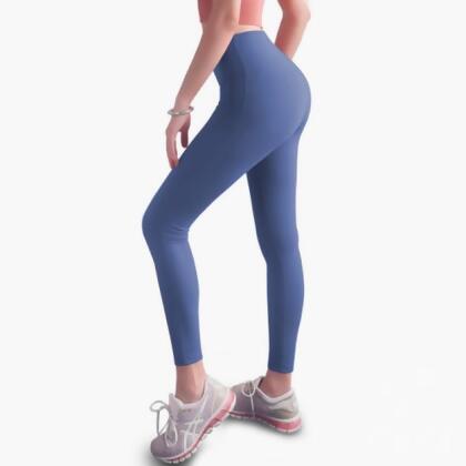 中強度 裸感高腰蜜臀Legging【墨水藍】現貨 