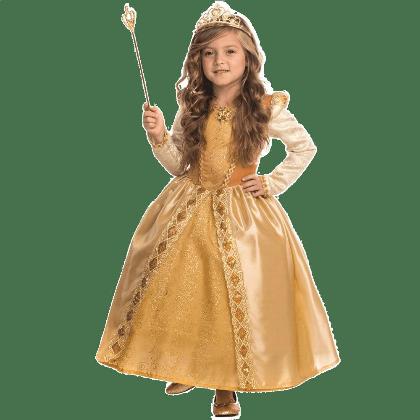Gold Princess Costume - Kids alternate image