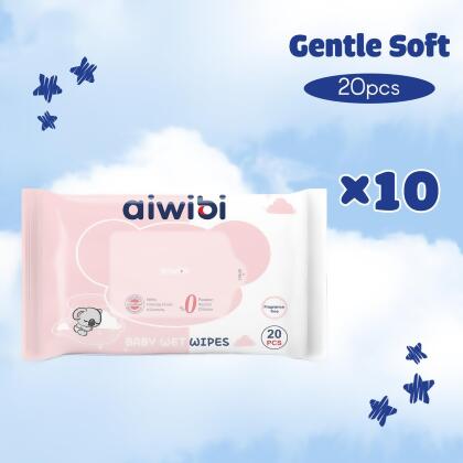Aiwibi Gentle Soft Baby Wet Wipes 20 Pcs 