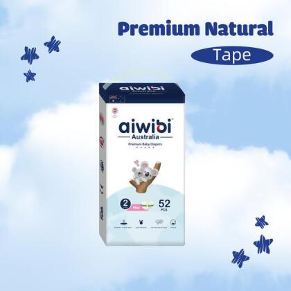 [Tape] Aiwibi Premium Natural Baby Tape Diapers 