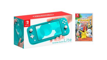 Nintendo Switch Lite Bundle With Detective Pikachu Returns Game 