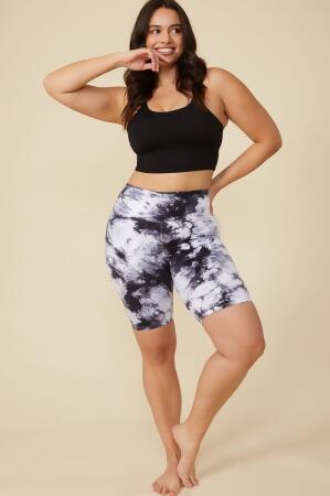 Dani Tie-Dye Biker Short in Black alternate image