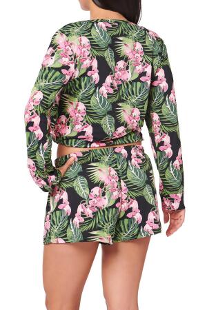 Long Sleeve Tropical Lounge Set - Rachel Roy alternate image