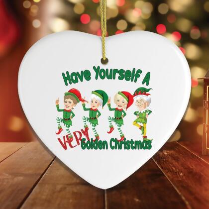 Have Yourself a Very Golden Christmas Ornament 