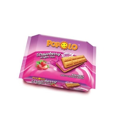 POPOLO - Strawberry Wafer Bar (12 pcs X 9g) 
