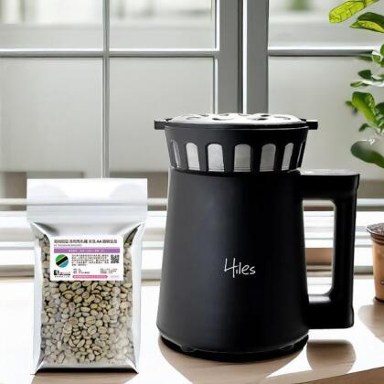 Hiles 第二代氣旋熱風家用烘豆機(溫度/時間可調式)HE-HRT2(送200克咖啡生豆) 