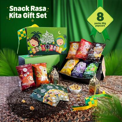 The Kettle Gourmet Snack Rasa Kita Gift Set (8 Popcorn Packs x 30g) 