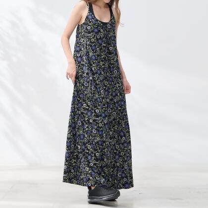 日本藍花洋裝 
