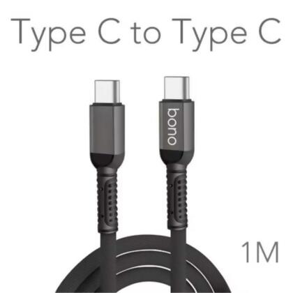 bono 65W 雙 Type-C PD傳輸線 - 黑色1米 