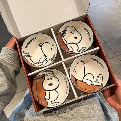長壽狗狗四款飯碗禮盒組 