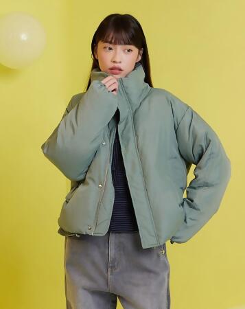 糖果色澎澎立領羽絨外套(兩色) 