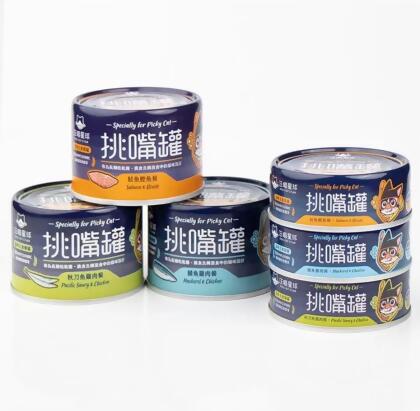 【汪喵星球】挑嘴貓無膠主食罐 80G（24入/箱） 