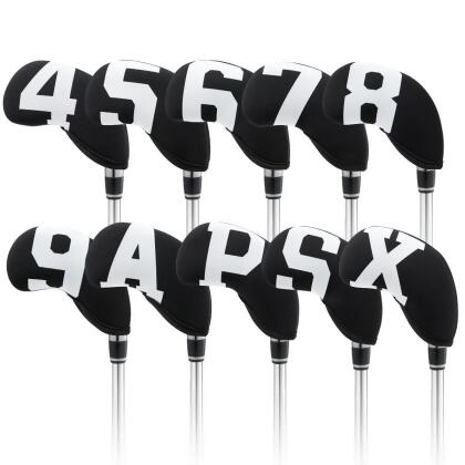 【喜挖】新款潛水料鐵桿套4-9PSAX熱銷Golf IRON Head Cover 