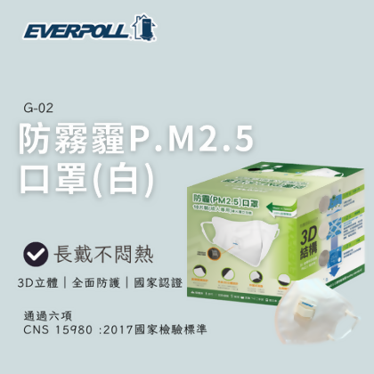 防霧霾PM2.5口罩白 - 