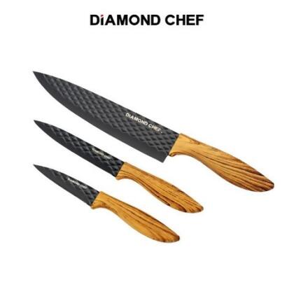 【DIAMOND CHEF】石墨烯鑽石紋萬用刀3件組 - 
