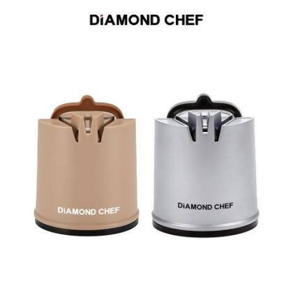 【DIAMOND CHEF】省力快速電動磨刀器(灰藍色/奶茶色) - 灰藍色 