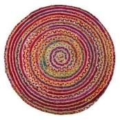 TAG Bari Chindi Round Door Mat TAG Bari Chindi Round Door Mat