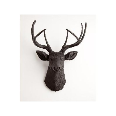 White Faux Taxidermy Deer Head Wall Mount From Hayneedle At White Faux Taxidermy Deer Head Wall Mount