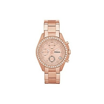 Fossil Women's ES3352 'Decker' Rose Goldtone Watch from Overstock.com ...