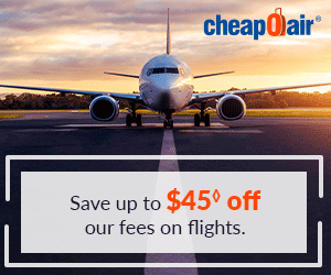 Save up to $45◊ off our Fees on Flights. Use Special Coupon SHOP45.