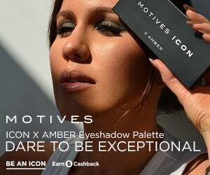 motives icon x amber eyeshadow palette dare to be exceptional be an icon earn cashback