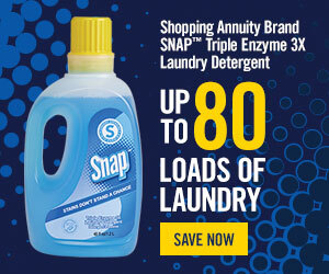 Shopping Annuity Brand SNAP Triple Enzyme 3X Laundry Detergent . up to 80 loads of laundry . Save Now