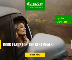 Europcar Up to 20% off Book early fort he best deals Book Now