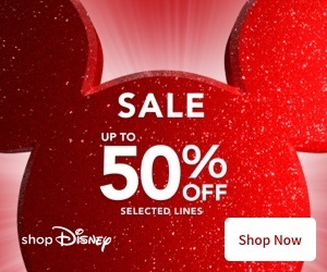 Sale up to 50 % off Selected lines Shop Disney Shop Now