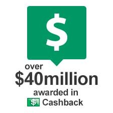 over $40 million awarded in Cashback