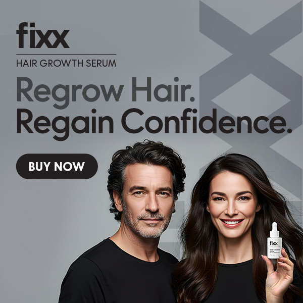 Fixx Hair Growth Serum Regrow Hair. Regain Confidence. Buy Now