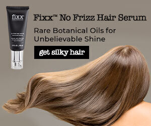 Fixx No fizz hair serum Rare botanical Oils for unbelievable shine Get silky hair