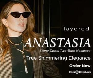 ANASTASIA Stone Tassel Two-Tone Necklace True Shimmering Elegance order now