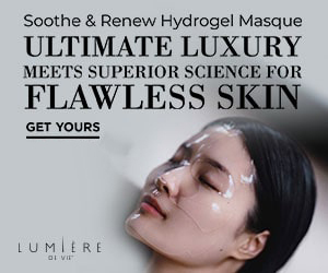 Soothe & Renew Hydrogel Masque. Ultimate luxury meets superior science from flawless skin Get yours Lumiere De Vie