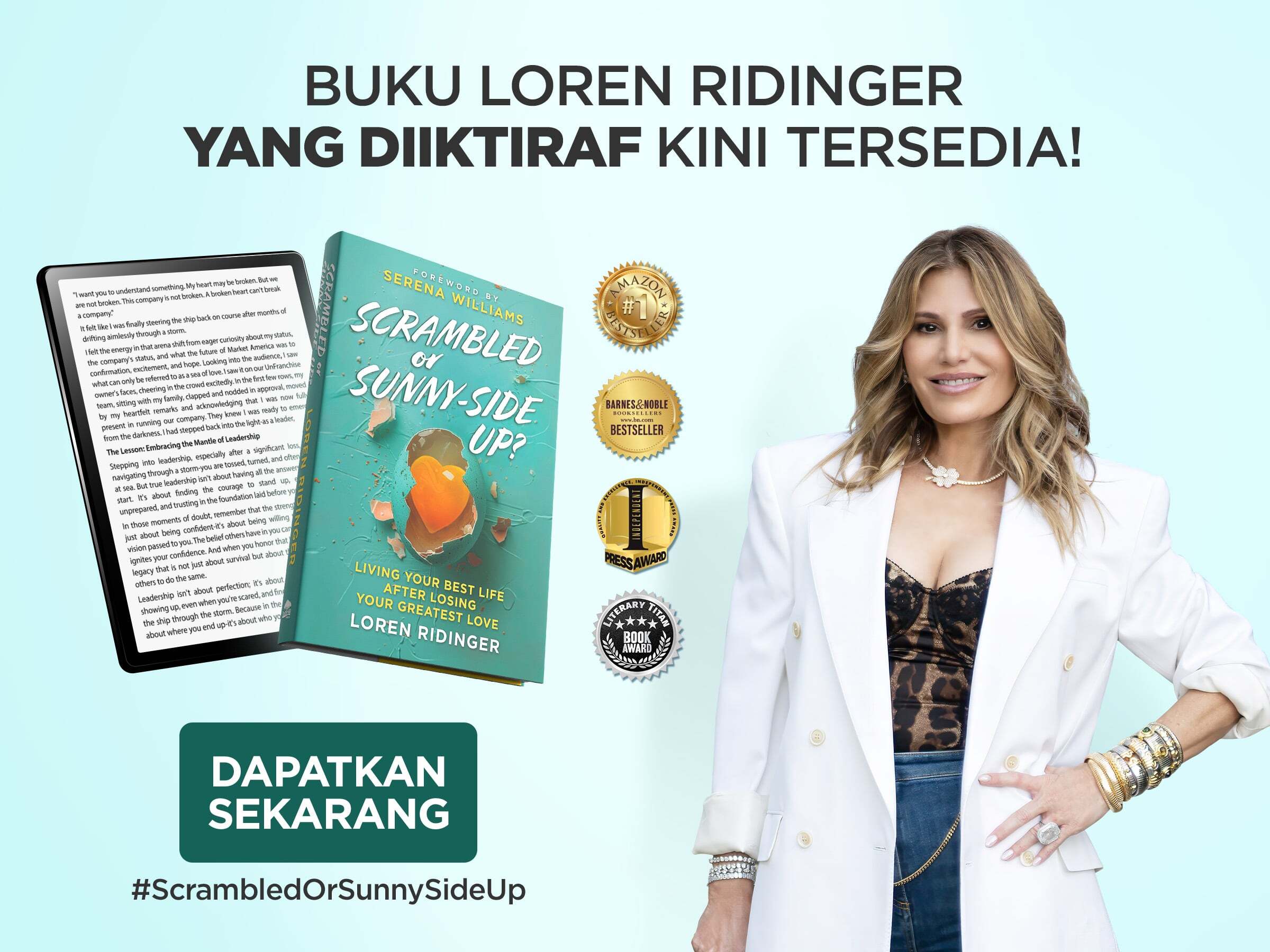 SCRAMBLED or SUNNY-SIDE UP? LOREN RIDINGER Award-Winning Book Is Here! BUY NOW #ScrambledOrSunnySideUp