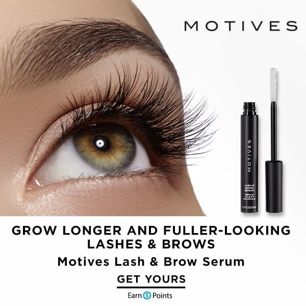 GROW LONGER AND FULLER LOOKING LASHES AND BROWS MOTIVES LASH AND BROW SERUM GET YOURS EARN POINTS