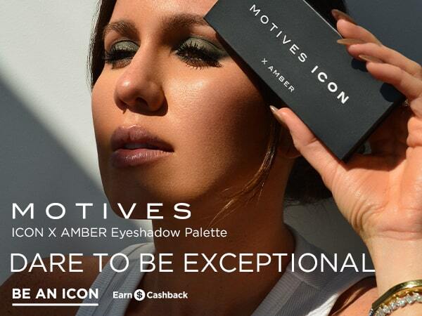 MOTIVES ICON X AMBER Eyeshadow Palette Dare to be Exceptional Be an Icon
